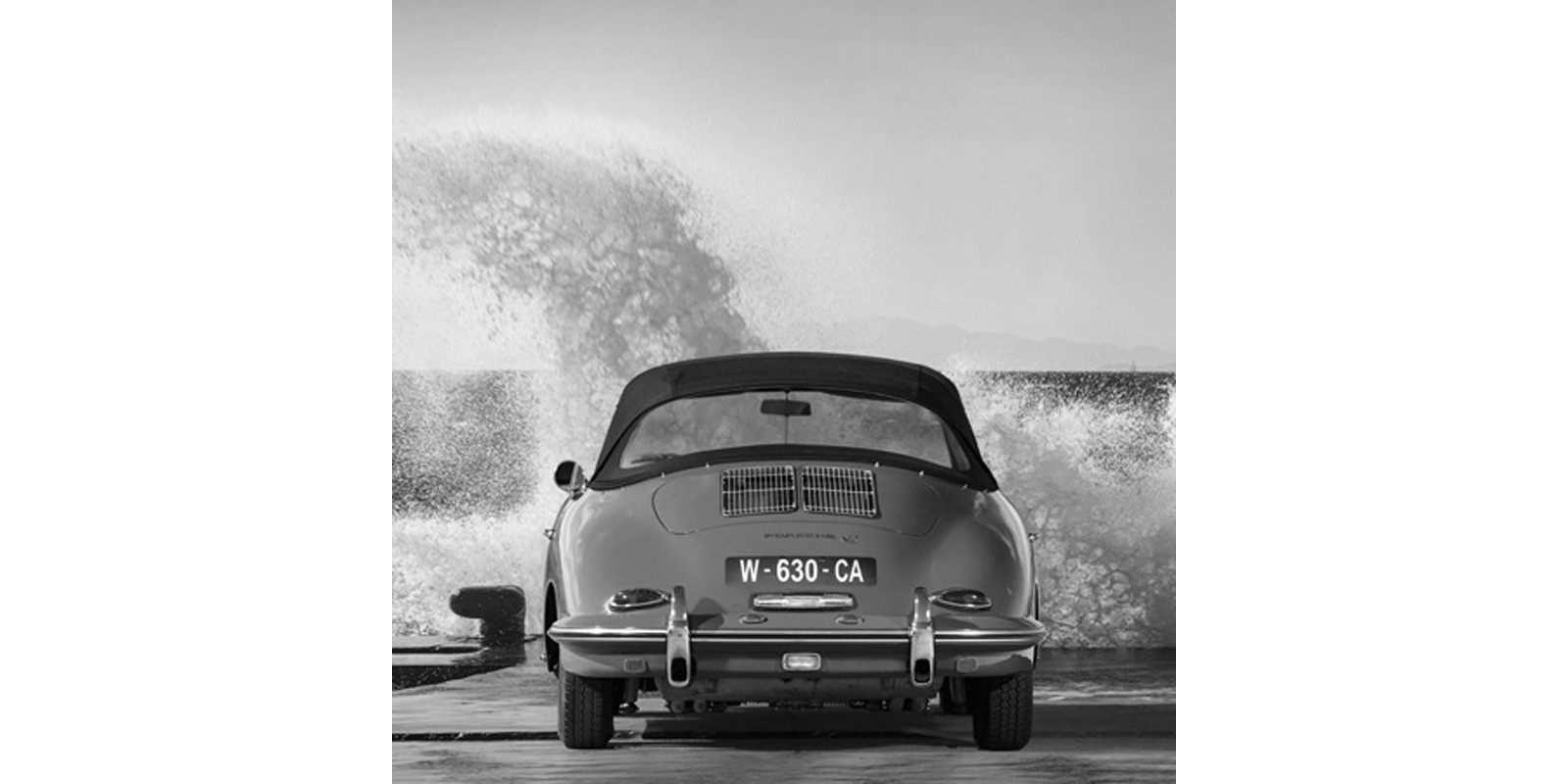 Gasoline Images - Ocean Waves Breaking on Vintage Beauties (BW detail 1)