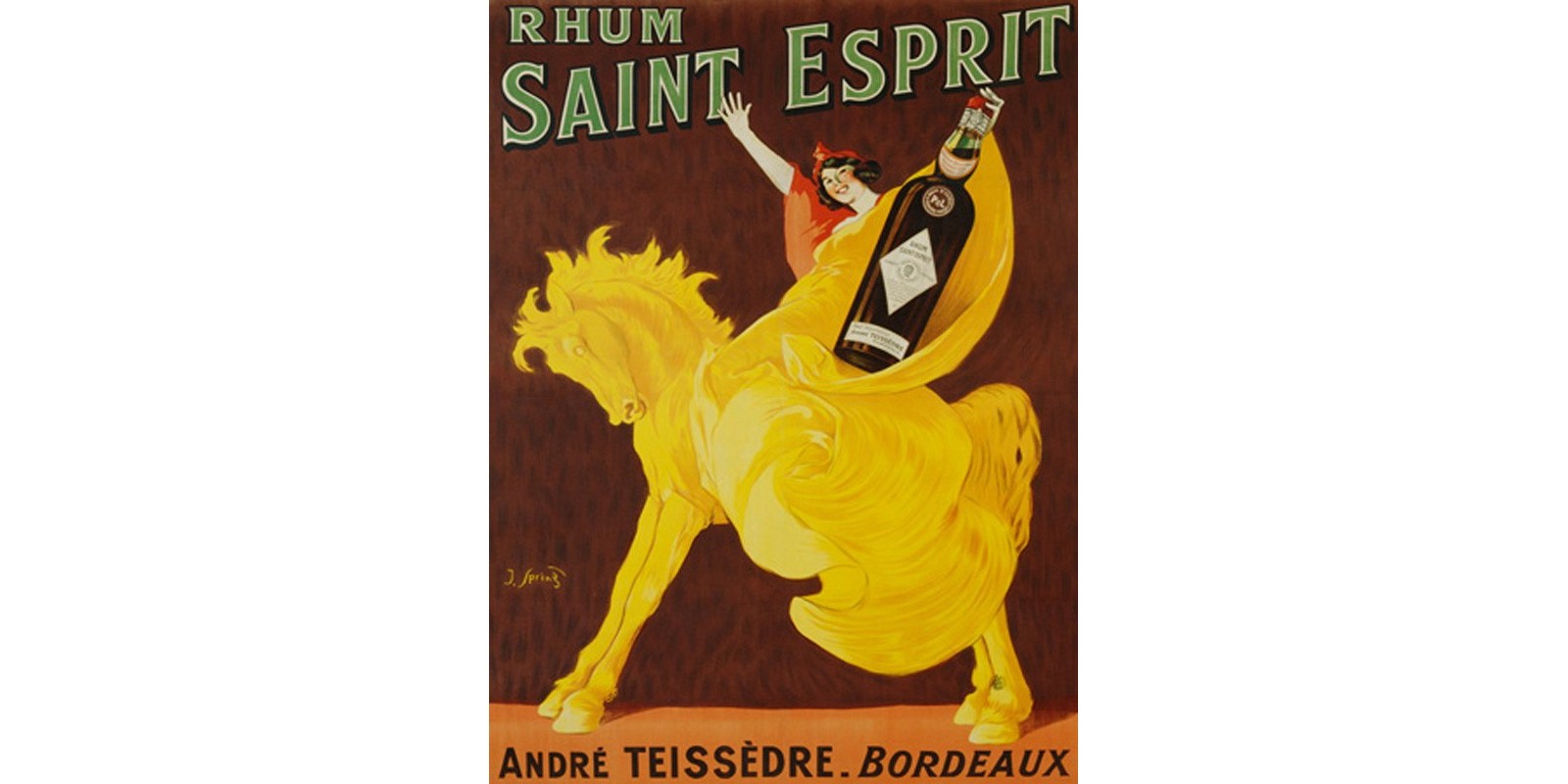 J. SPRING - Rhum Saint Esprit, 1919