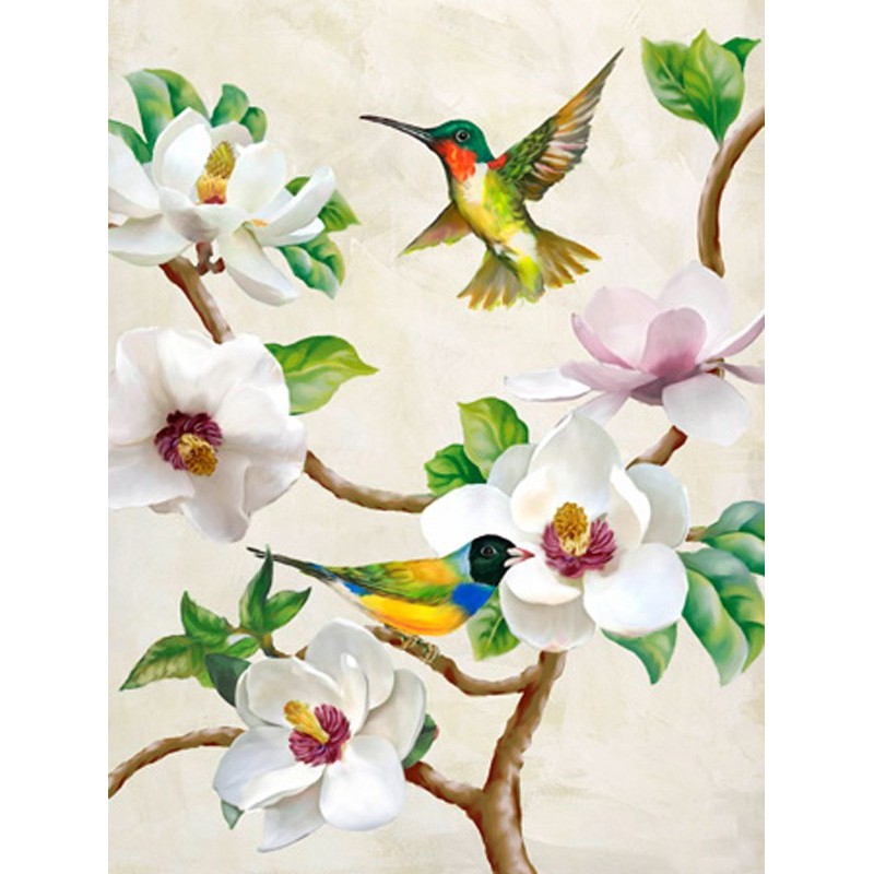 Terry Wang - Magnolia and Birds