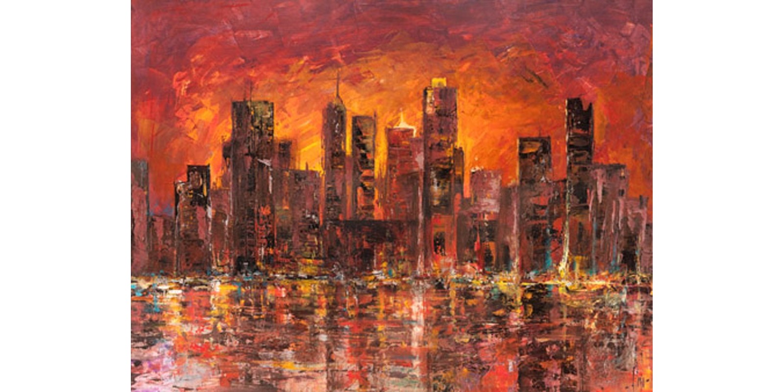 Luigi Florio - Sunset in New York