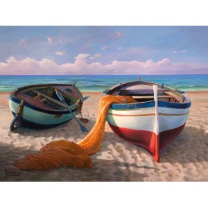 Adriano Galasso - Barche sulla spiaggia