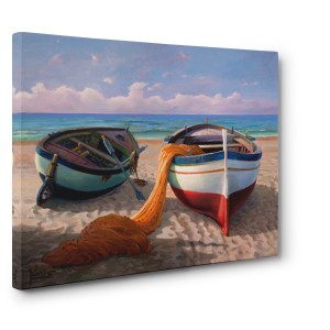 Adriano Galasso - Barche sulla spiaggia