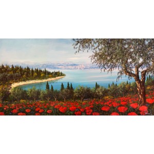 Tebo Marzari - Papaveri sulla baia