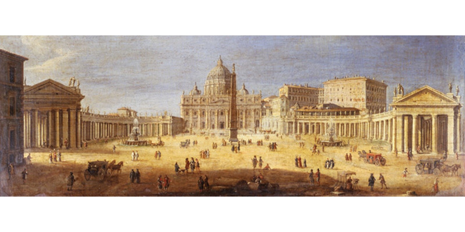 Gaspar Van Wittel - Piazza San Pietro, Rome (detail)
