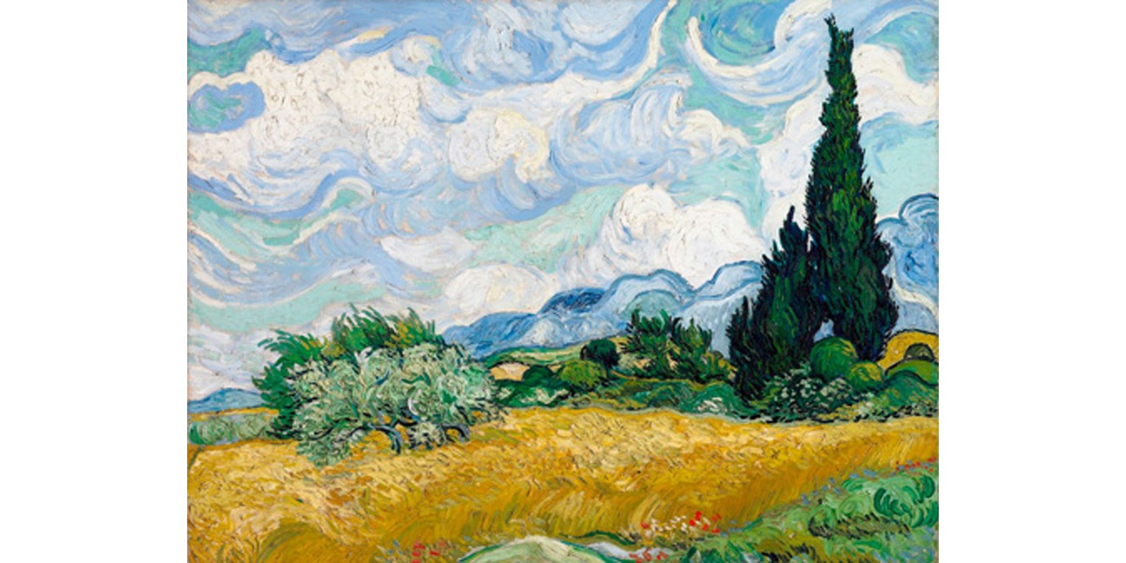 Vincent Van Gogh - Wheat Field with Cypresses