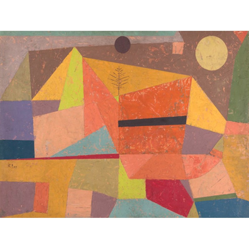Paul Klee - Joyful Mountain Landscape