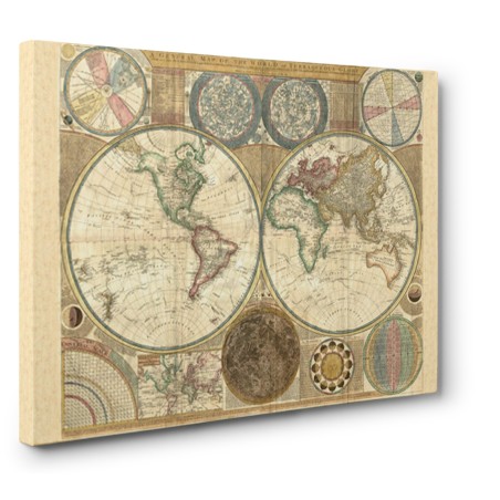 Samuel Dunn - Double hemisphere map of the world, 1794