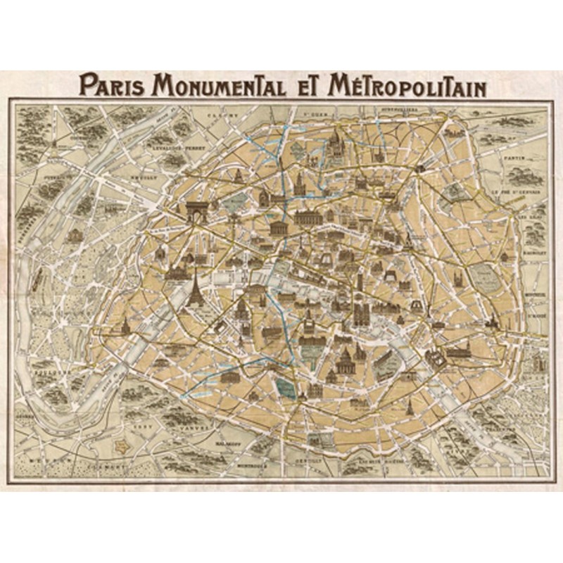 Anonymous - Paris Monumental et Métropolitain, 1932