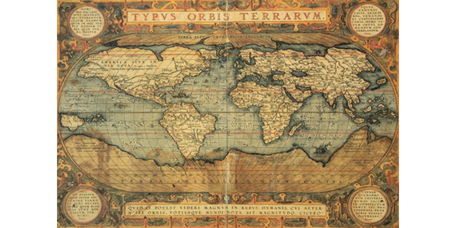 Abraham Ortelius - Typus Orbis Terrarum, 1587