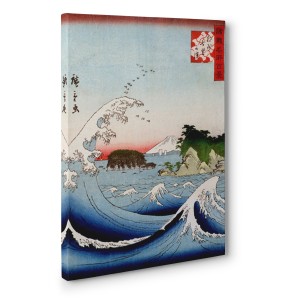 Katsushika Hokusai - Mont Fuji derrière la mer agitée