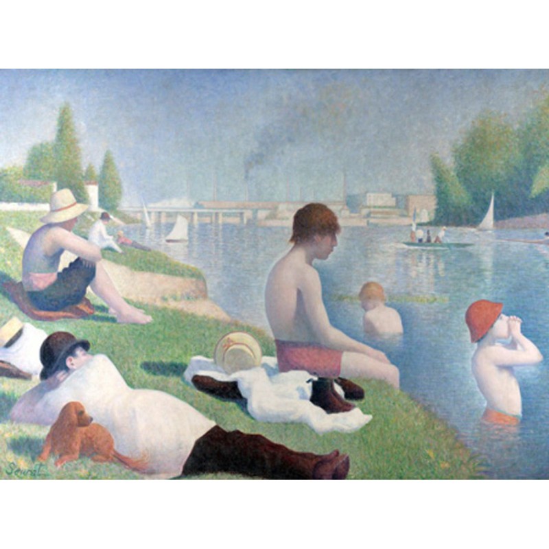 Georges Seurat - Bathers at Asnieres (detail)