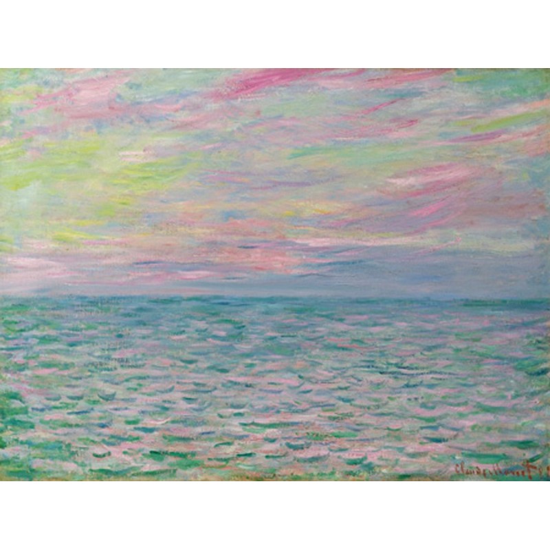Claude Monet - Coucher De Soleil à Pourville, Pleine Mer