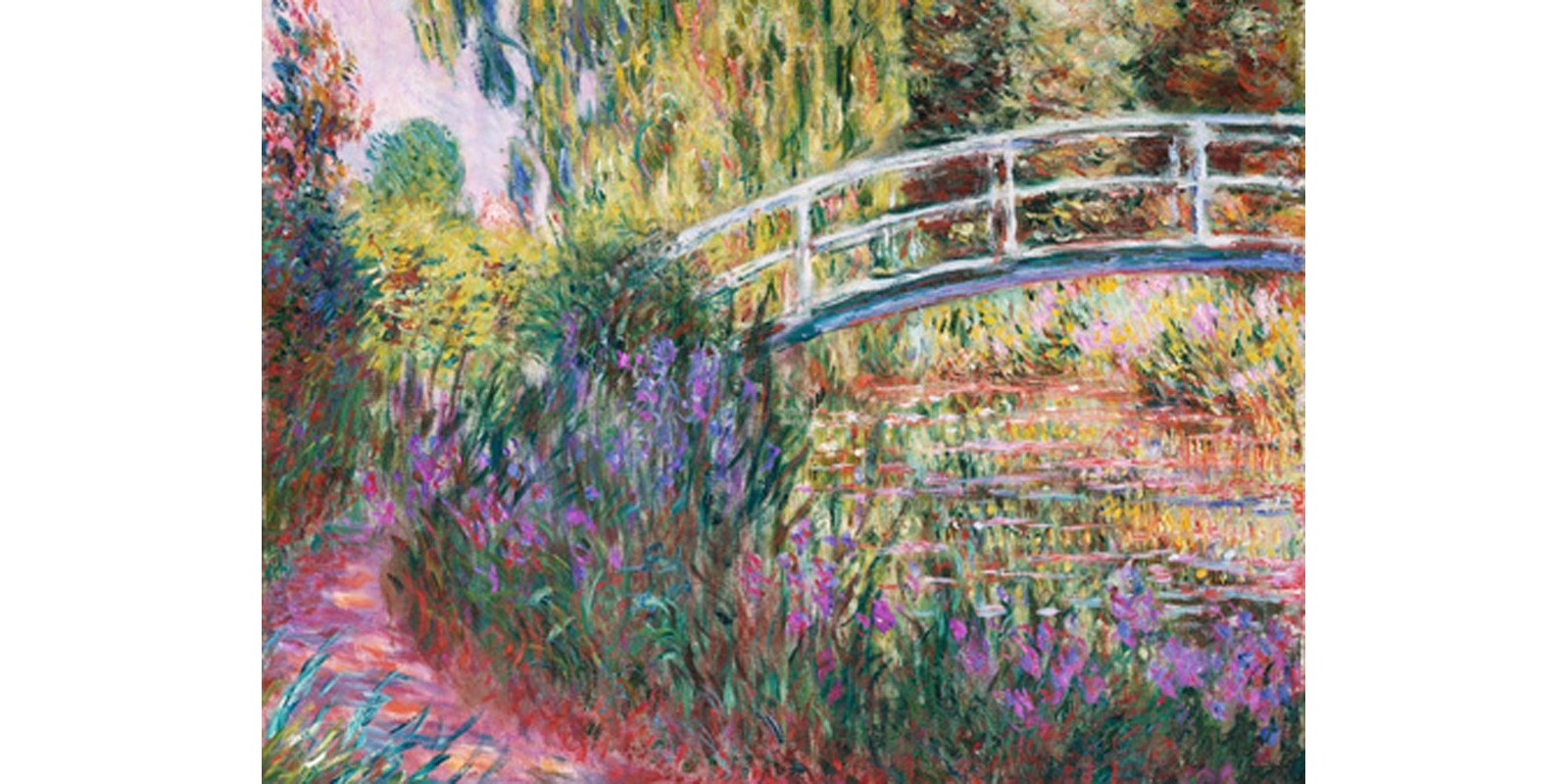 Claude Monet - The Japanese Bridge, Pond with Water Lillies (detail)