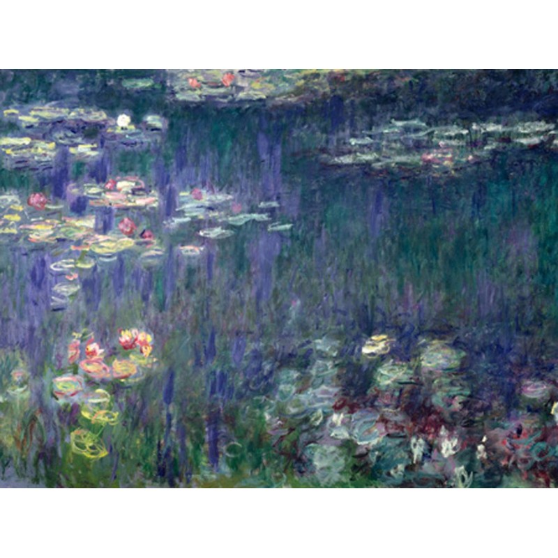 Claude Monet - Waterlilies: Green Reflections