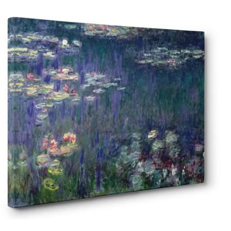 Claude Monet - Waterlilies: Green Reflections