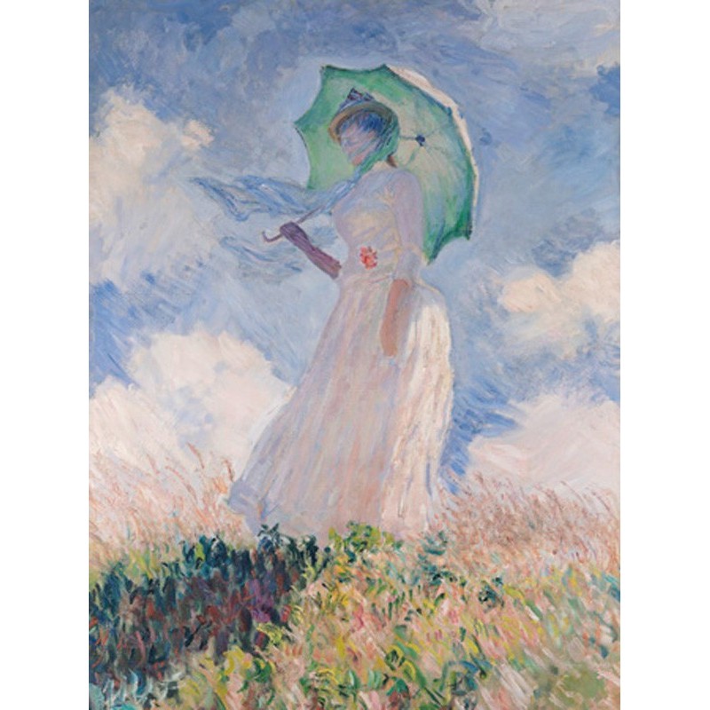 Claude Monet - Woman with Parasol (Left)