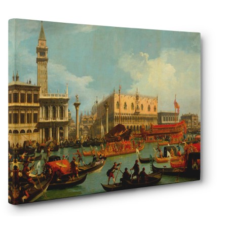 Canaletto - Il ritorno del Bucintoro al molo davanti a Palazzo Ducale