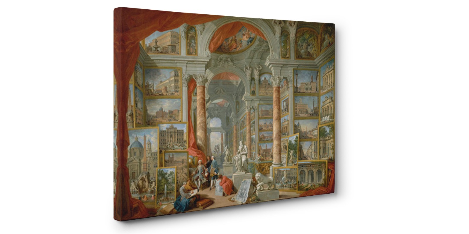 GIOVANNI PAOLO PANINI - Galleria con vedute di Roma antica | Pg-Plaisio.gr