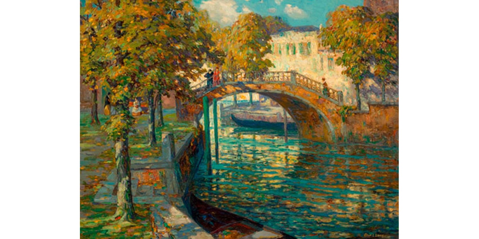 Ossip Leonovitch Linde - Overlooking the canal
