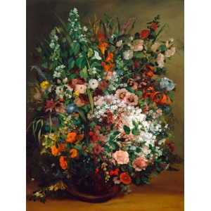 Gustave Courbet - Bouquet of flowers in a vase