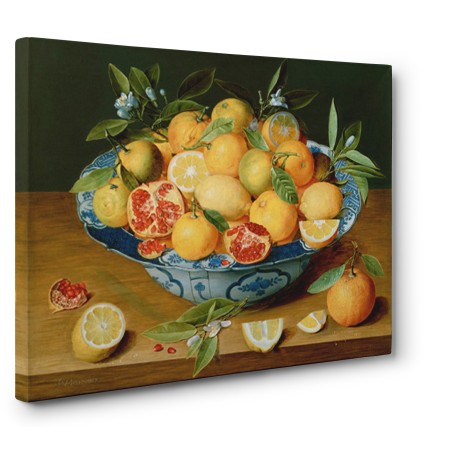Jacob Van Hulsdonck - Still Life with Lemons, Oranges and a Pomegranate