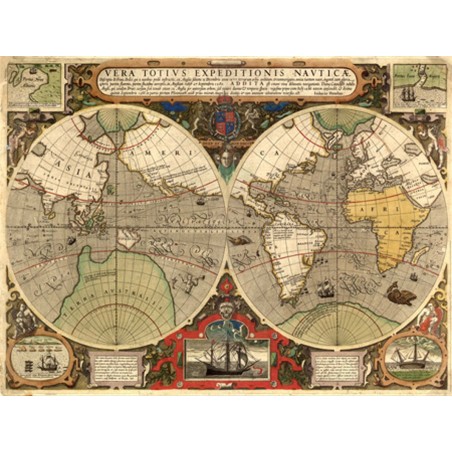 Hendrik Hondius - Vera Totius Expeditionis Nauticae, 1595