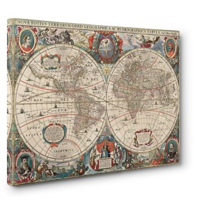 Hendrik Hondius - Nova totius Terrarum Orbis geographica ac hydrographica tabula