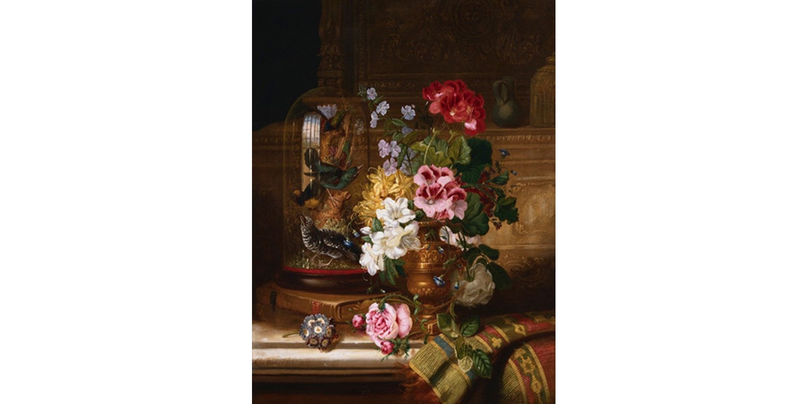 William John Wainwright - A Vase of Assorted Flowers