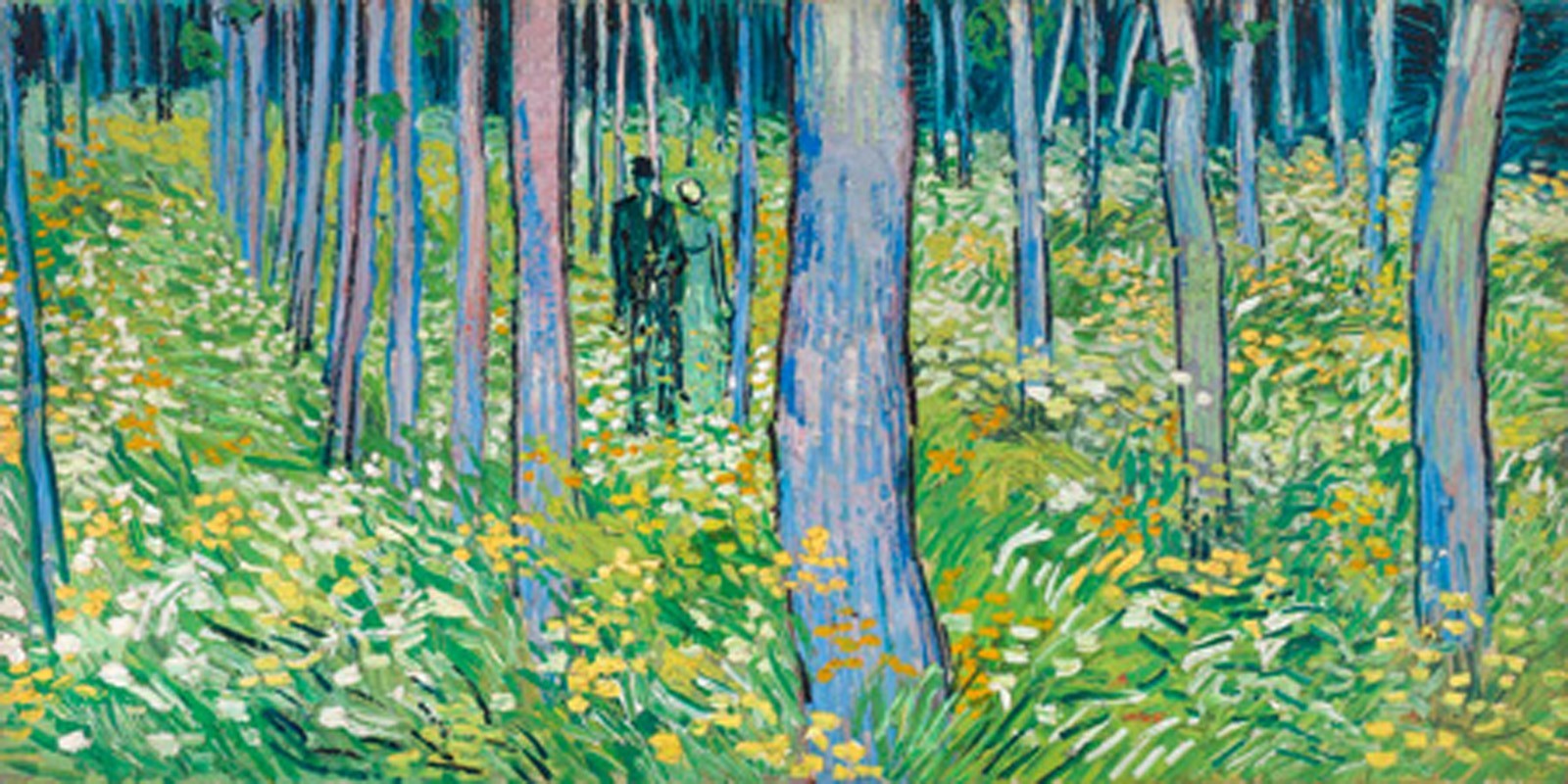 Vincent Van Gogh - Undergrowth with two figures