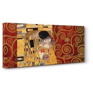 Gustav Klimt - Klimt Patterns - The Kiss (Gold)