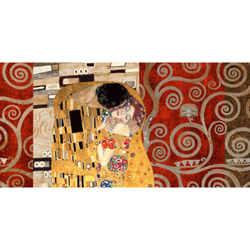 Gustav Klimt - Klimt Patterns - The Kiss (Pewter)