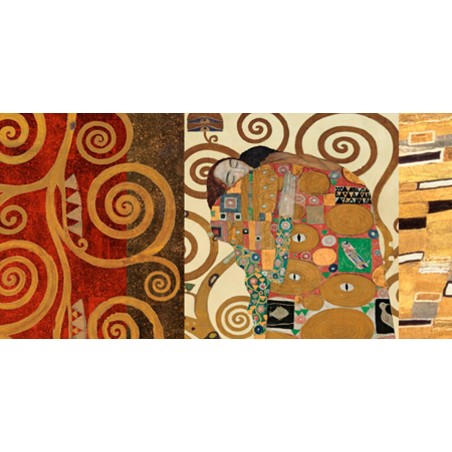 Gustav Klimt - Klimt Patterns - The Embrace (Gold)