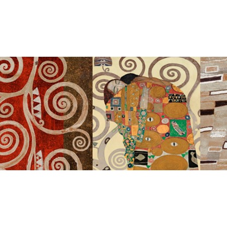 Gustav Klimt - Klimt Patterns - The Embrace (Pewter)