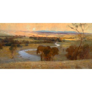 Arthur Streeton - Still glides the stream, and shall for ever glide