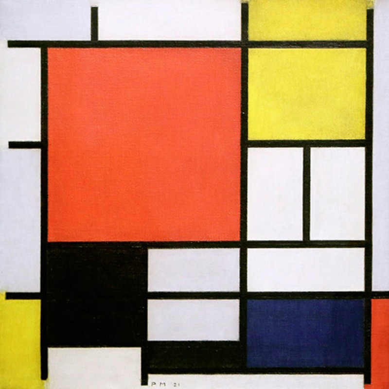 Piet Mondrian - Composition with Lines and Colors