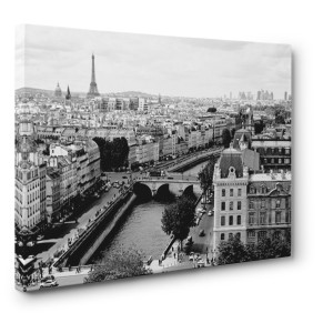 Vadim Ratsenskiy - View of Paris and Seine river