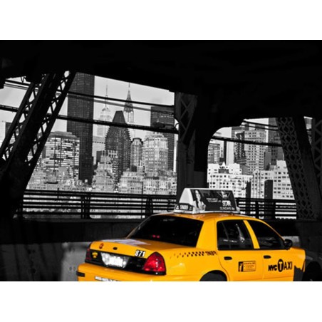 Michel Setboun - Taxi on the Queensboro Bridge, NYC
