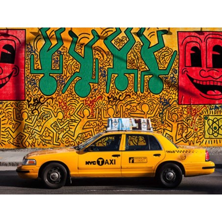 Michel Setboun - Taxi and mural painting, NYC