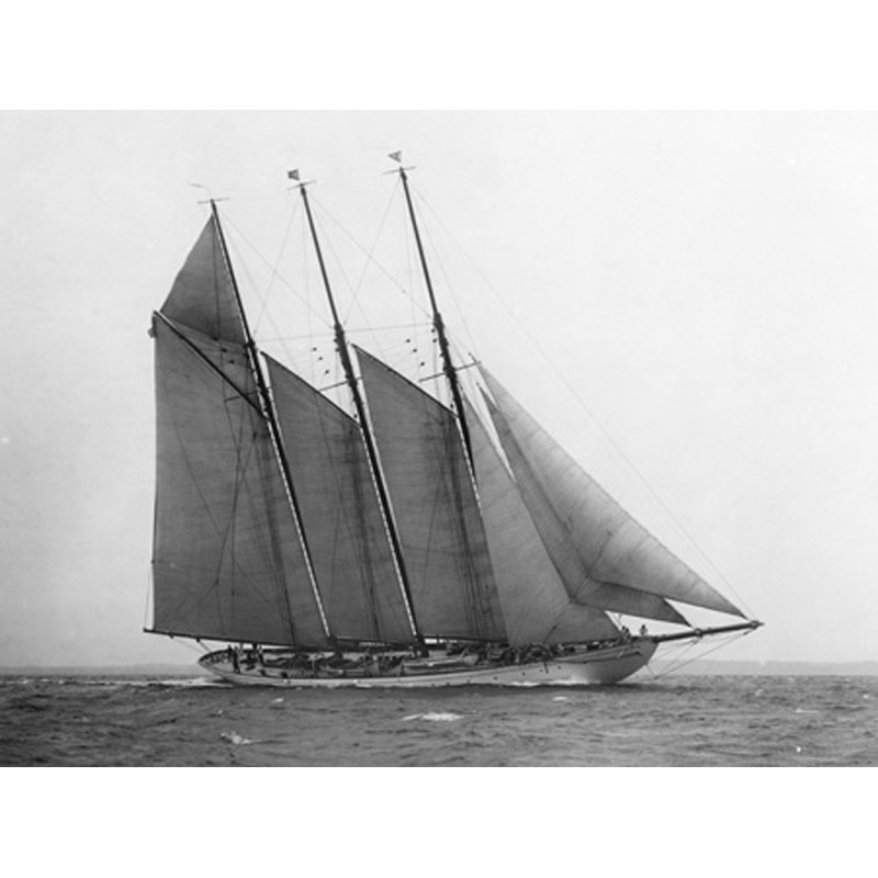 Edwin Levick - The Schooner Karina at Sail, 1919