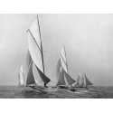 Edwin Levick - Saliboats Sailing Downwind, ca. 1900-1920