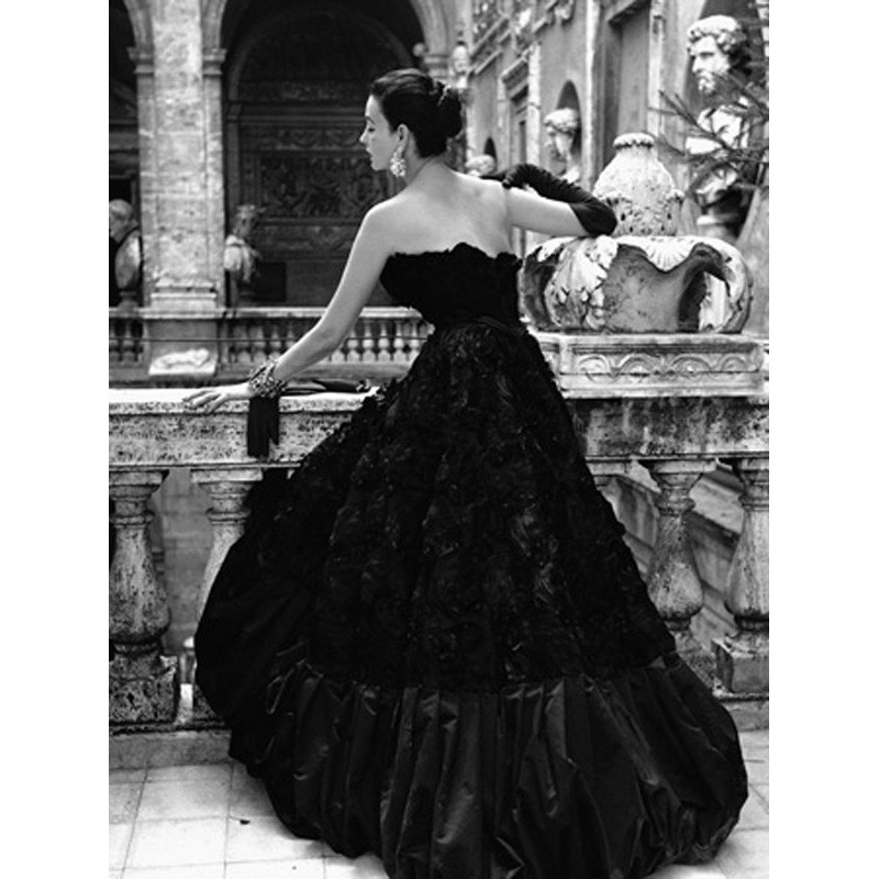 Genevieve Naylor - Black Evening Dress, Roma 1952 (detail)