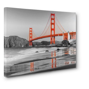 Anonymous - Baker beach and Golden Gate Bridge, San Francisco