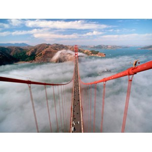 Anonymous - Painter on the Golden Gate Bridge, San Francisco