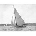 Anonymous - Victorian sloop on Sydney Harbour, 1930