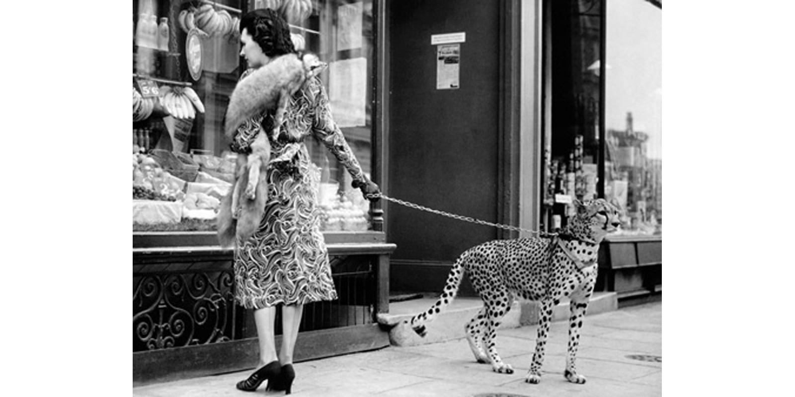 Anonymous - Elegant Woman with Cheetah