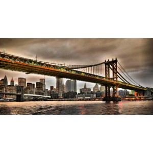 Vadim Ratsenskiy - Manhattan Bridge and New York City Skyline, NYC