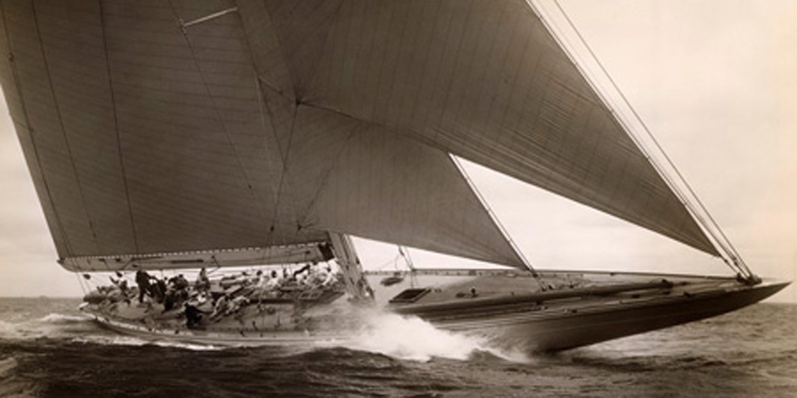 Edwin Levick - J Class Sailboat, 1934 (detail)