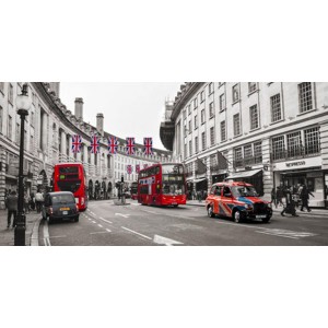 Pangea Images - Buses and taxis in Oxford Street, London