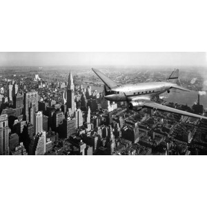 Anonymous - DC-4 over Manhattan, NYC
