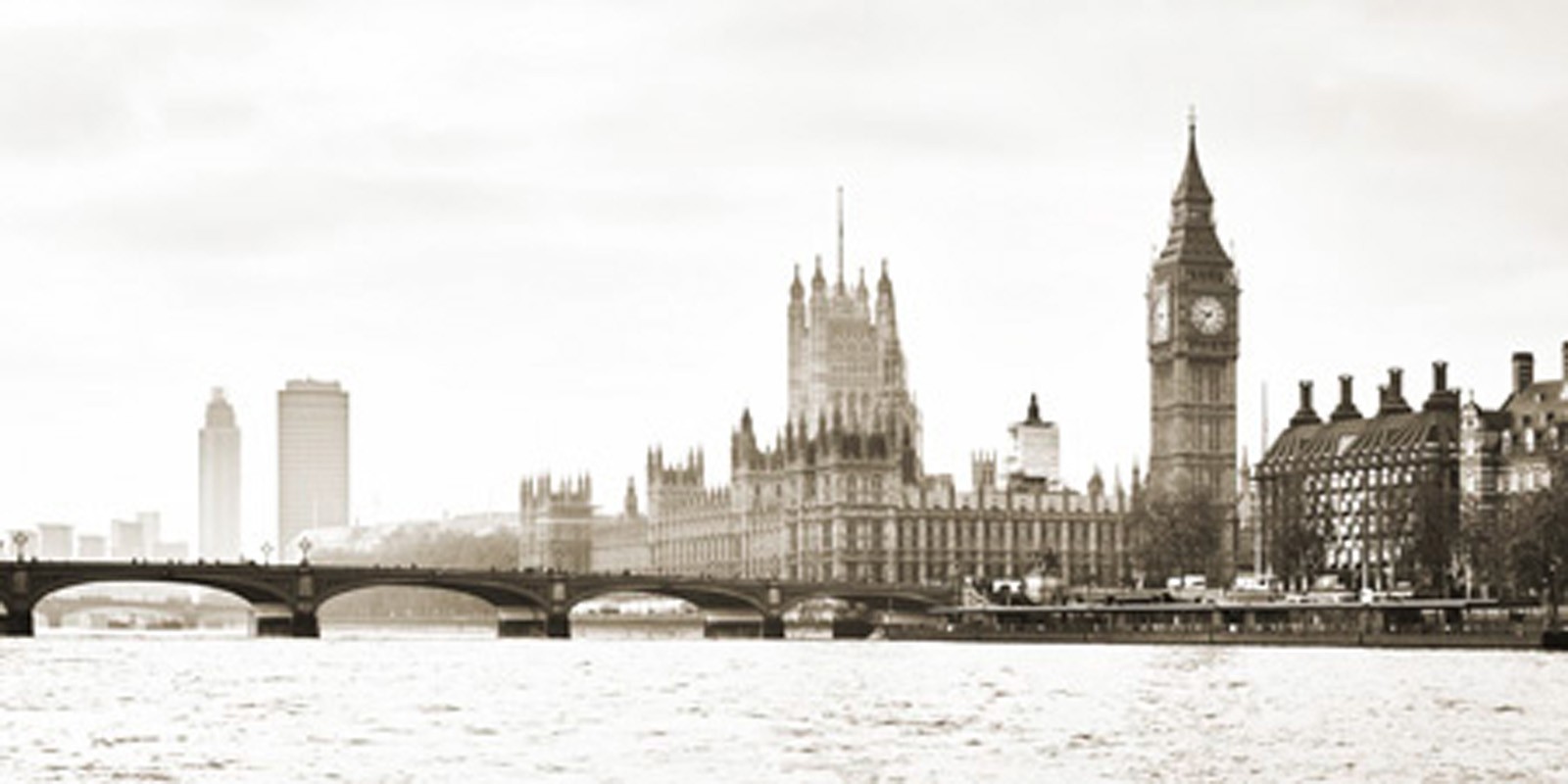 Anonymous - View of the Houses of Parliament and Westminster Bridge, London (detail)